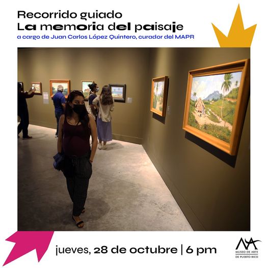 arte promocional -Recorrido guiado de la exposición La memoria del paisaje