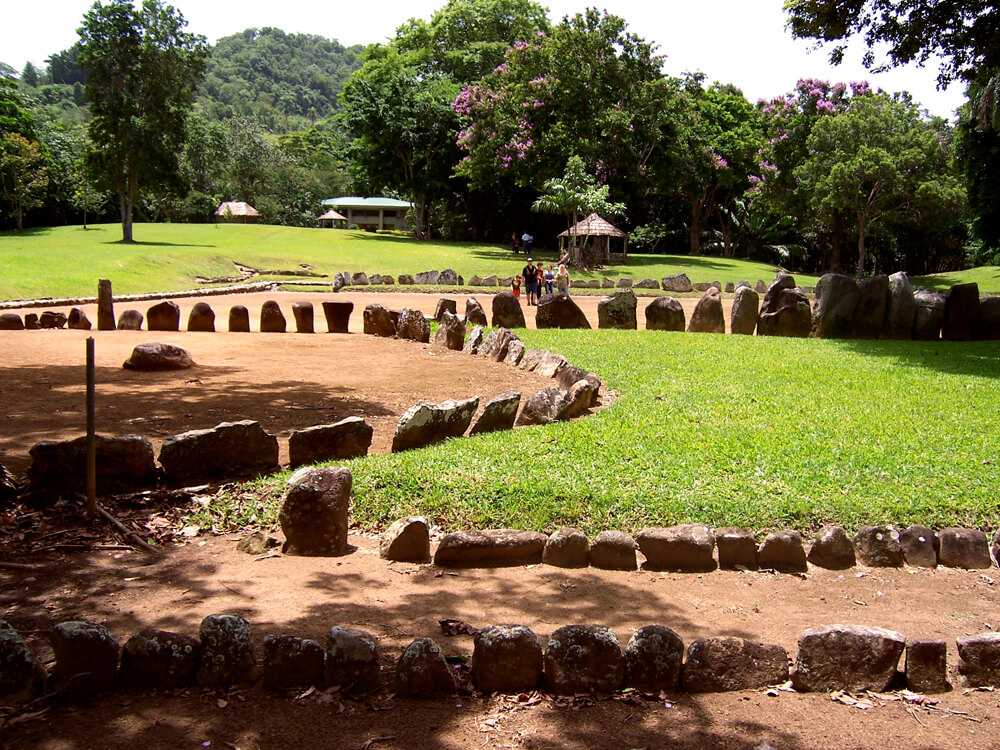 vista del Centro Ceremonial Indígena de Caguana de Utuado