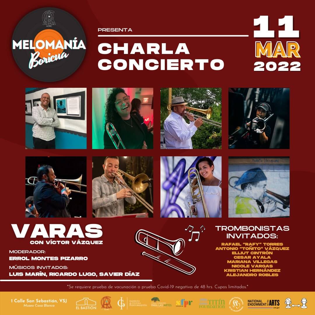 promocion charla concierto con Varas